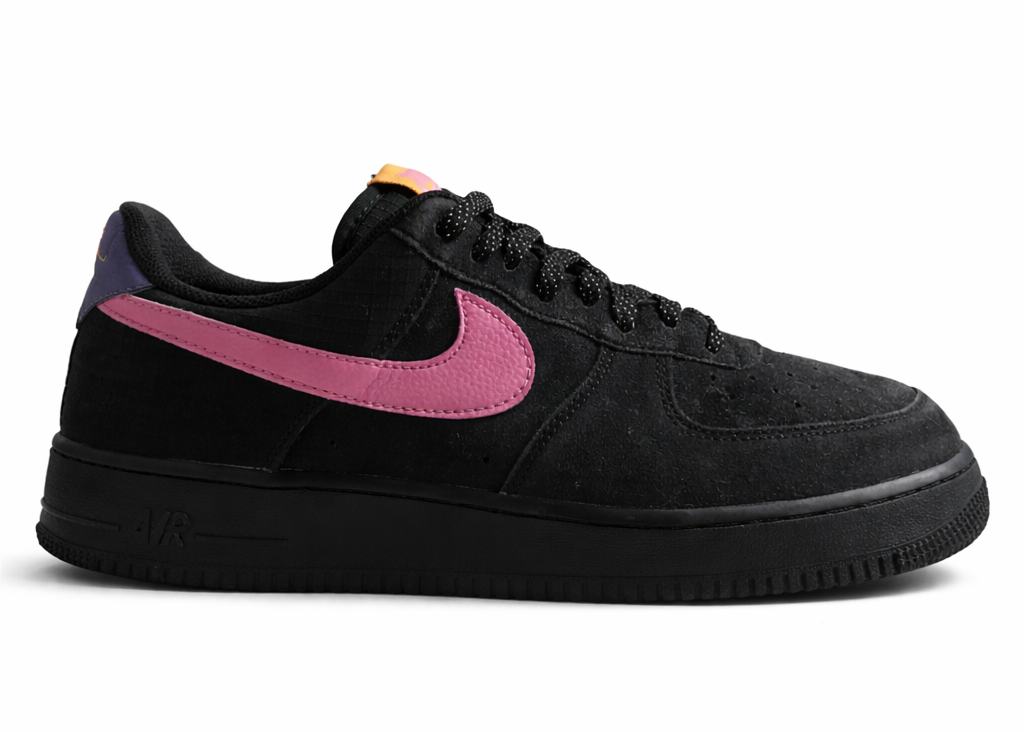 Nike Air Force 1 Low '07 - Black / Pink / Purple (Ripstop & Suede)
