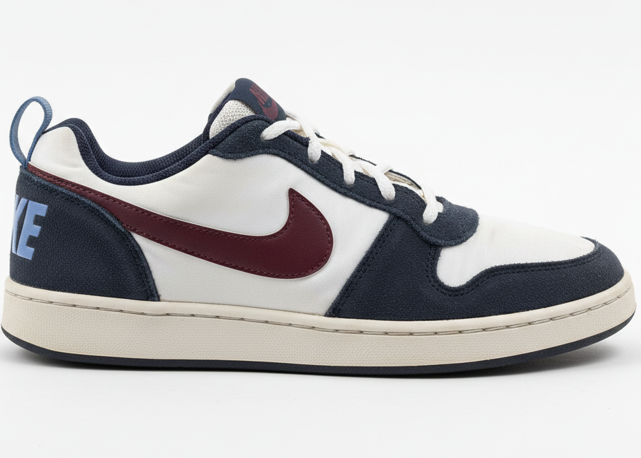 Nike Court Borough Low - Navy / White / Burgundy Sport Sneakers